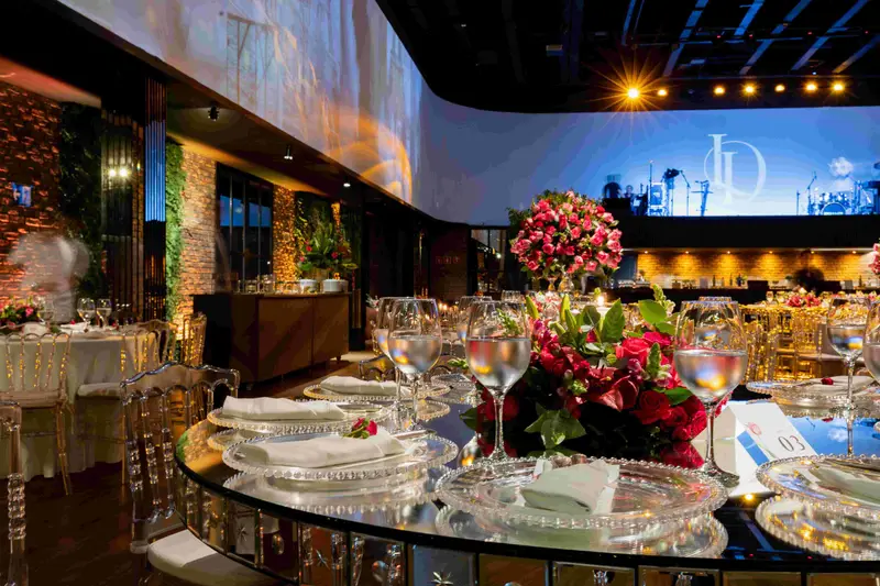 Guests enjoying a beautifully designed event